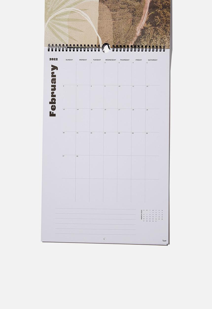 Typo - 2022 art series calendar - escapism