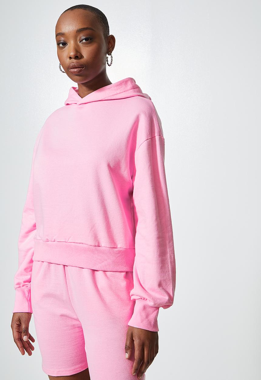 Superbalist - Crop hoodie - pink