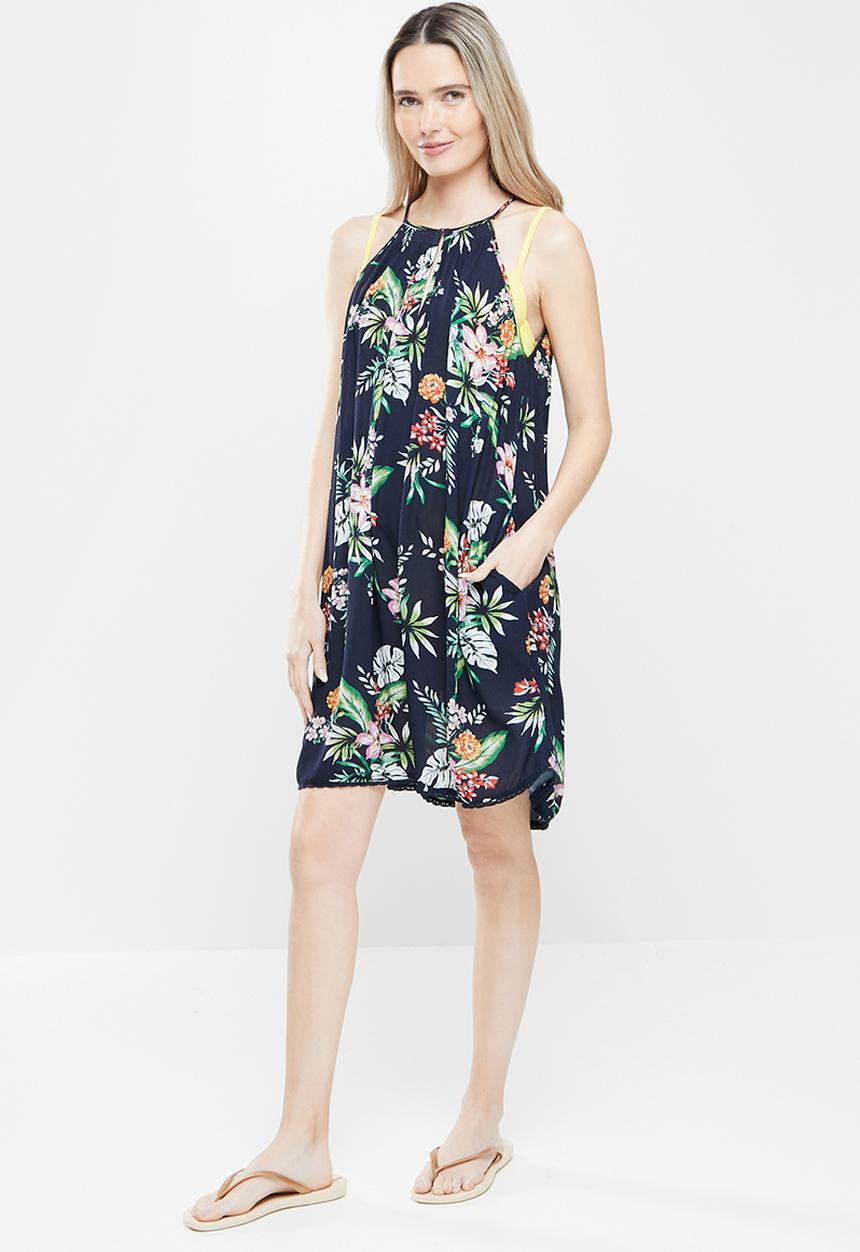 Superdry. - Beach cami dress - navy
