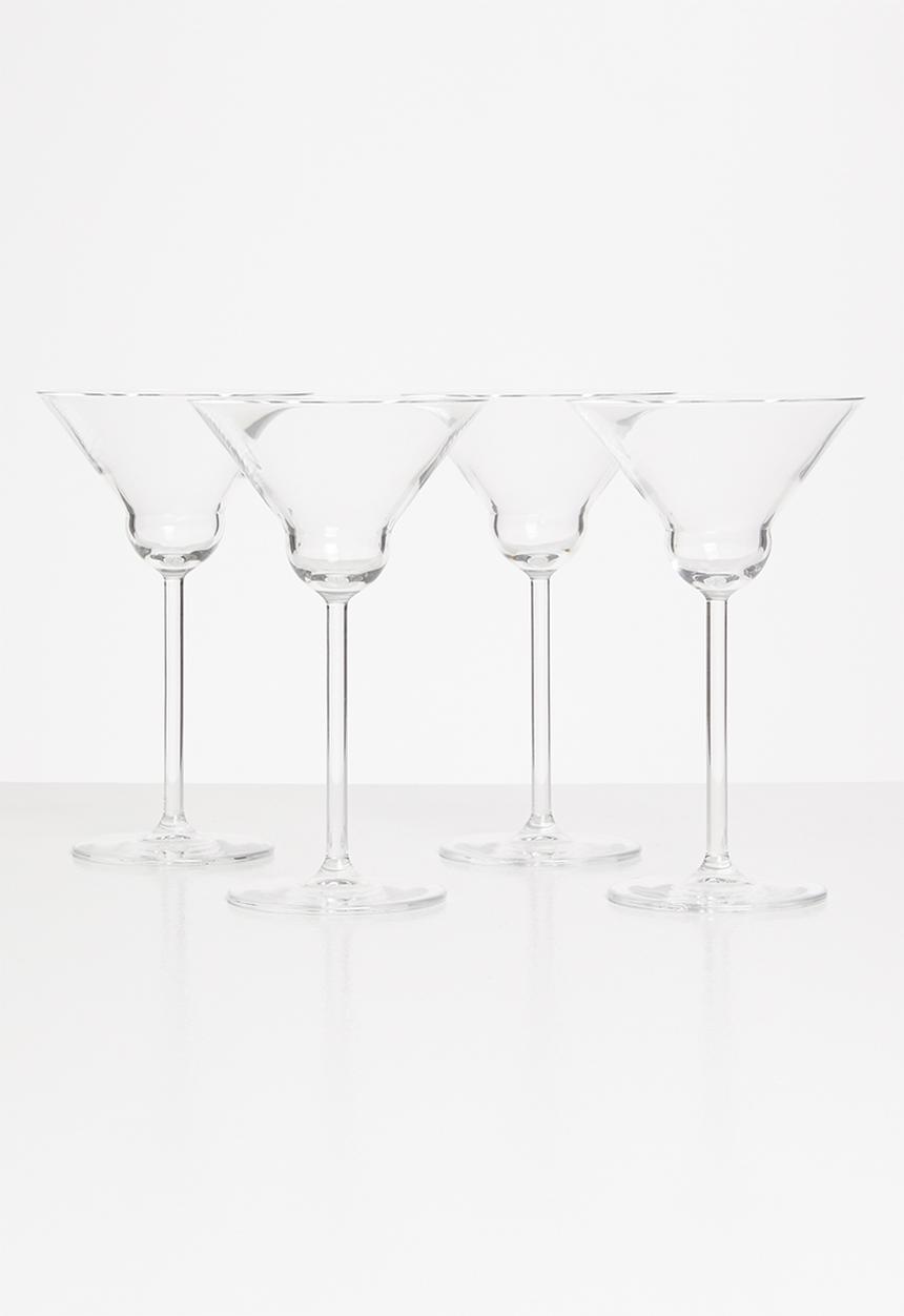 Sixth Floor - Citrine crystal martini glasses - set of 4 