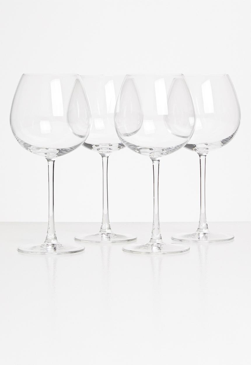 Sixth Floor - Citrine crystal wine goblets - set of 4