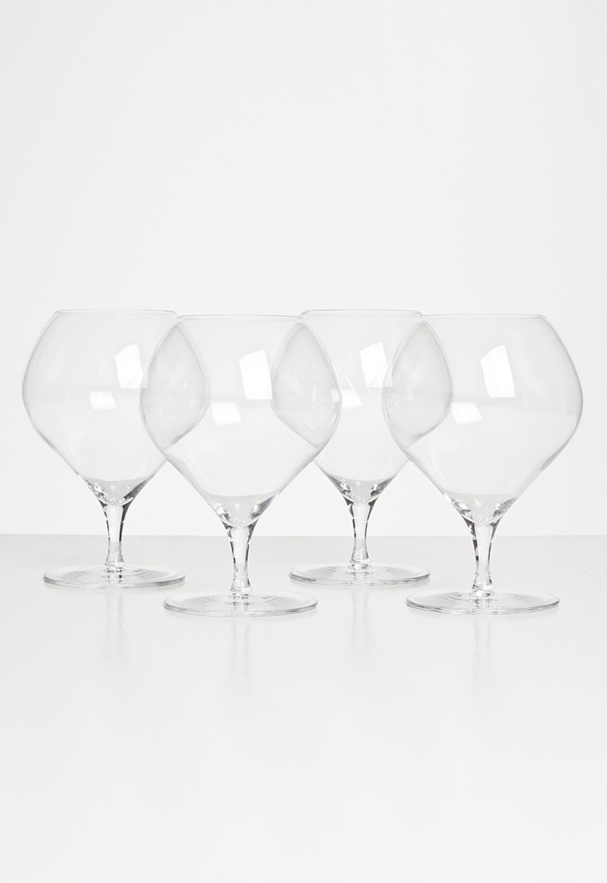 Sixth Floor - Citrine crystal chalices - set of 4 