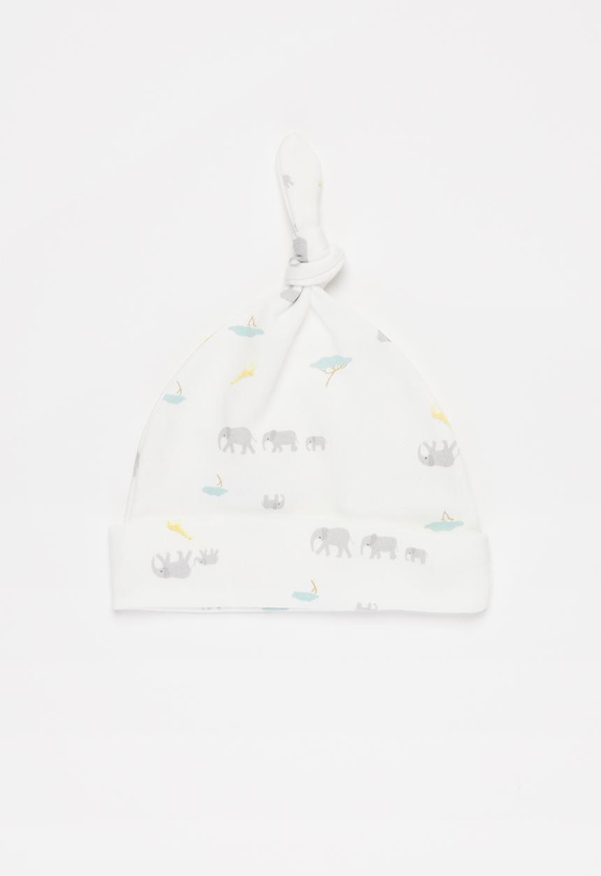 Pop Candy - Baby beanies - yellow & white 