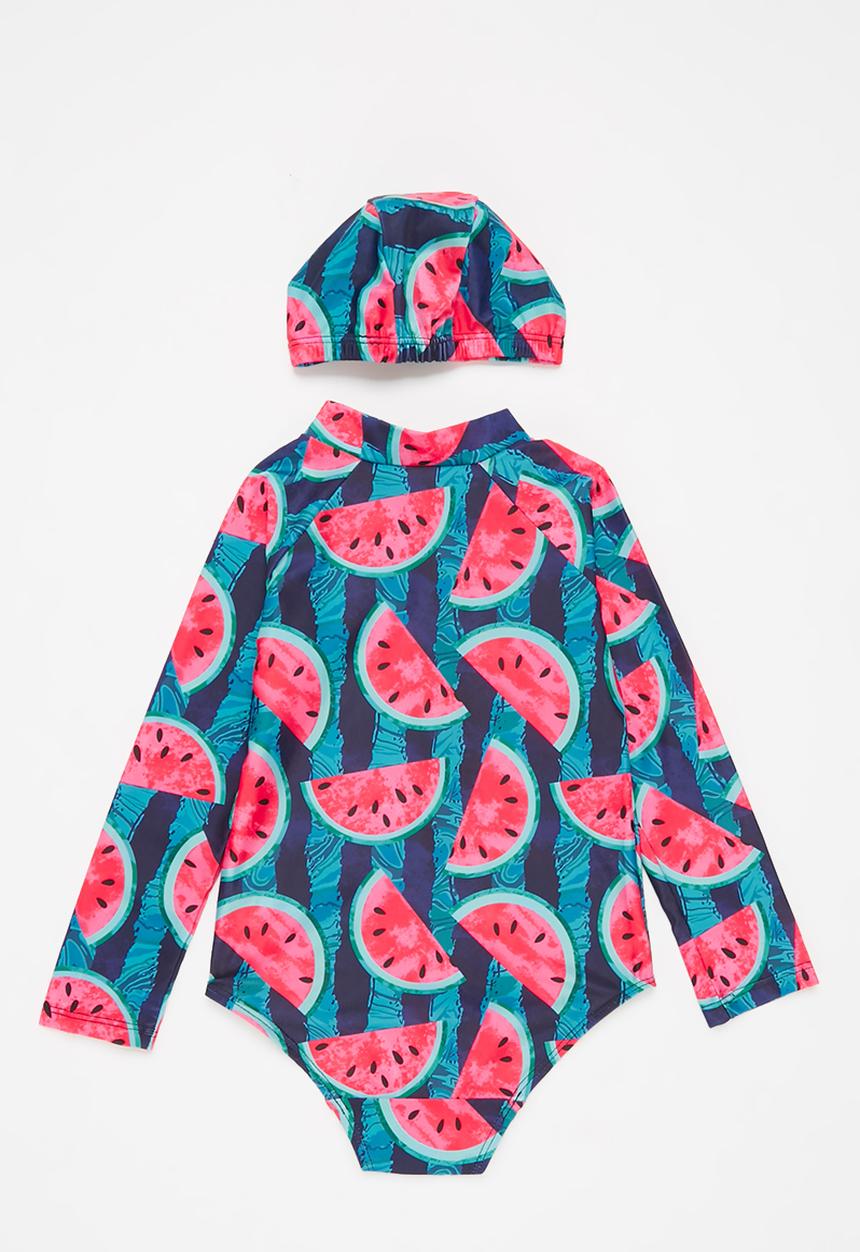Pop Candy - Swimsuit and cap set - blue