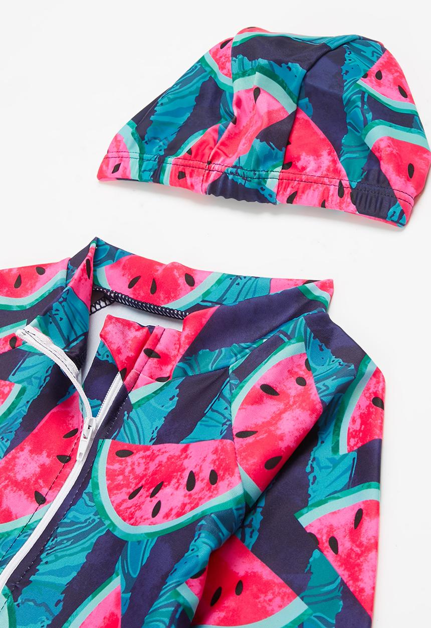 Pop Candy - Swimsuit and cap set - blue