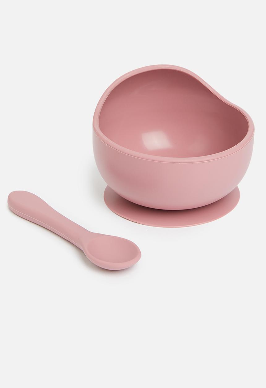 Pop Candy - Silicone bib & bowl - pink