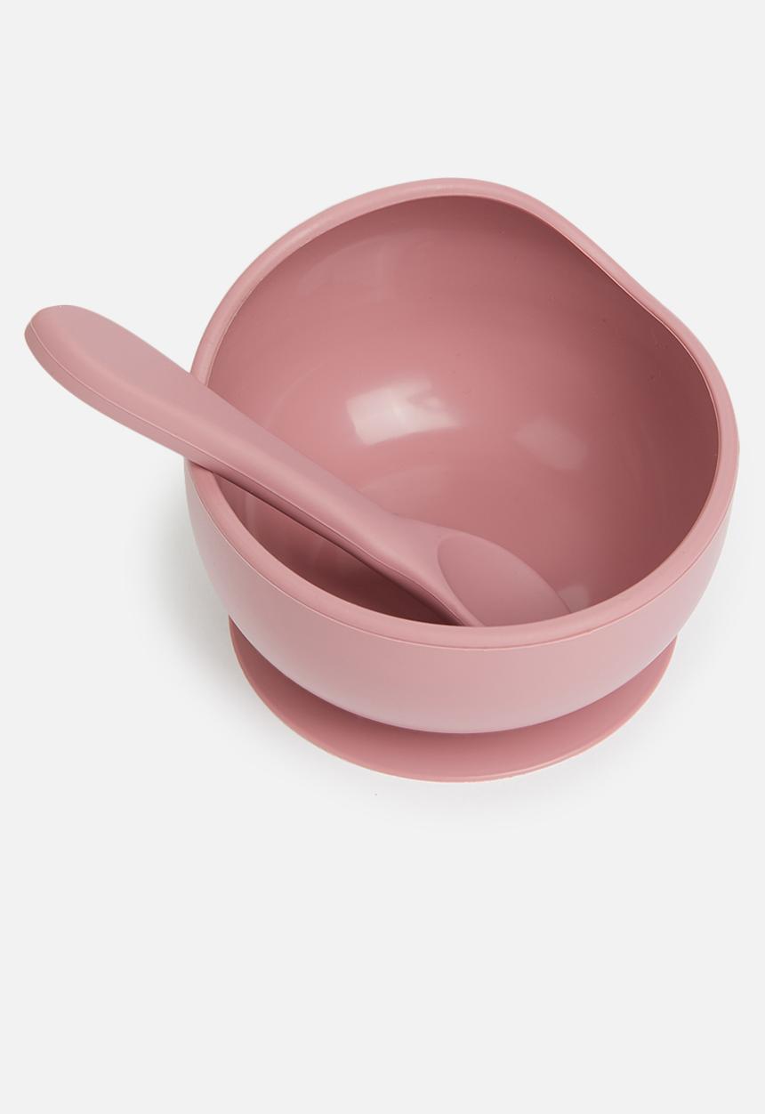 Pop Candy - Silicone bib & bowl - pink
