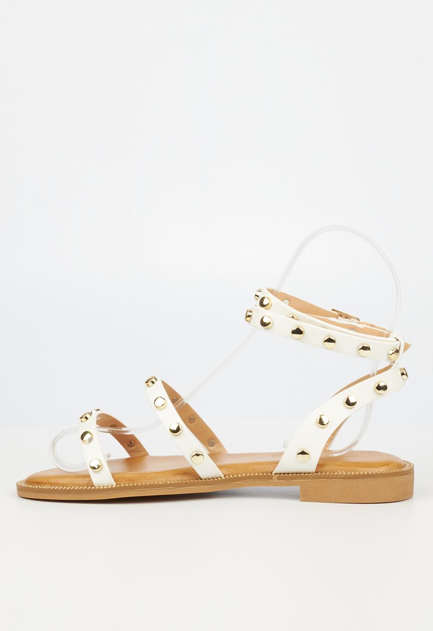 Miss Black - Murano8 sandal - white