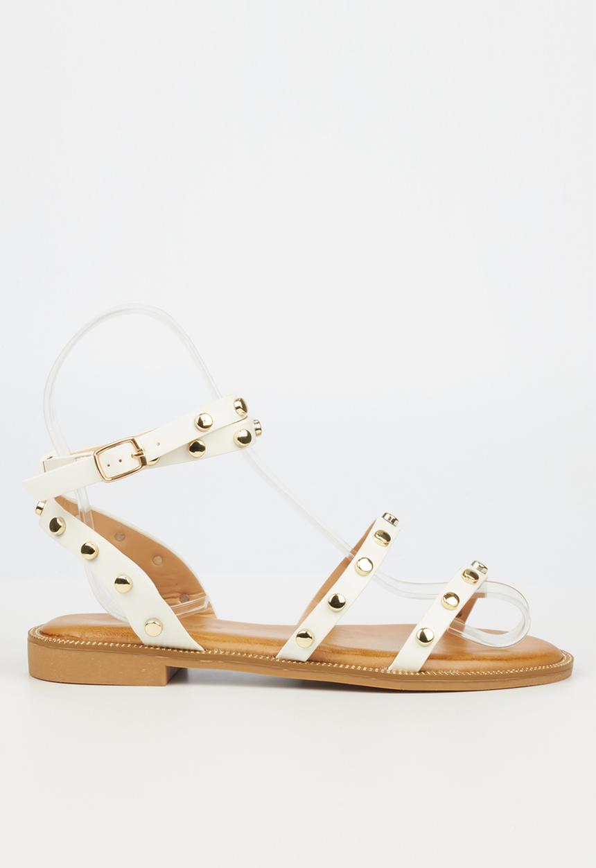 Miss Black - Murano8 sandal - white