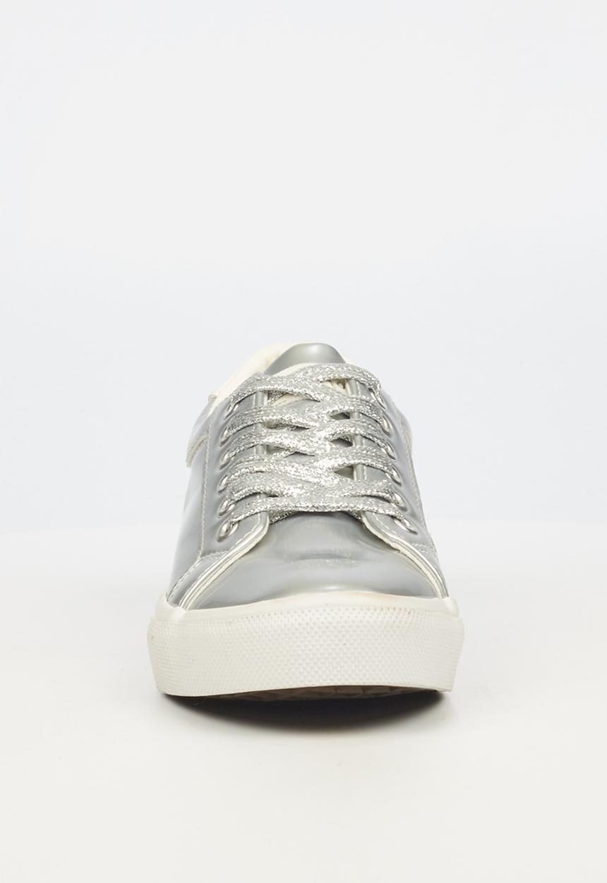 Miss Black - Golden3 sneaker - silver