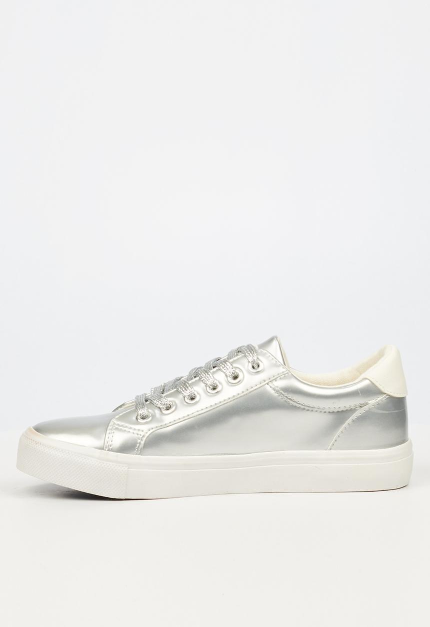 Miss Black - Golden3 sneaker - silver