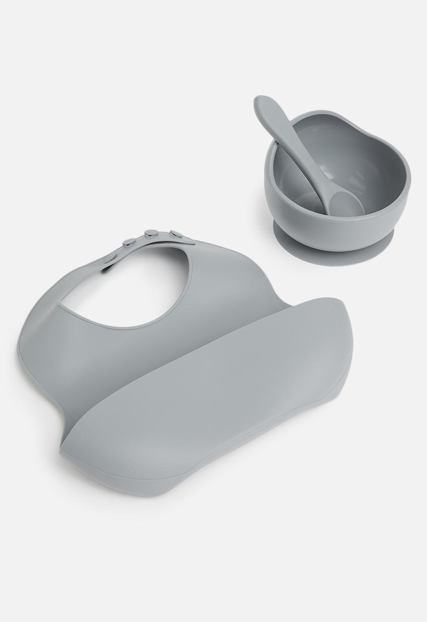 Pop Candy - Silicone bib & bowl - blue