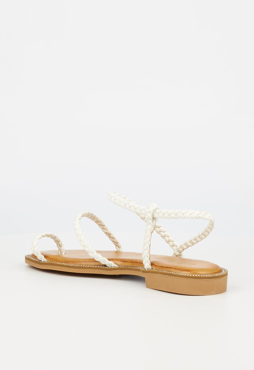 Miss Black - Murano5 sandal - white