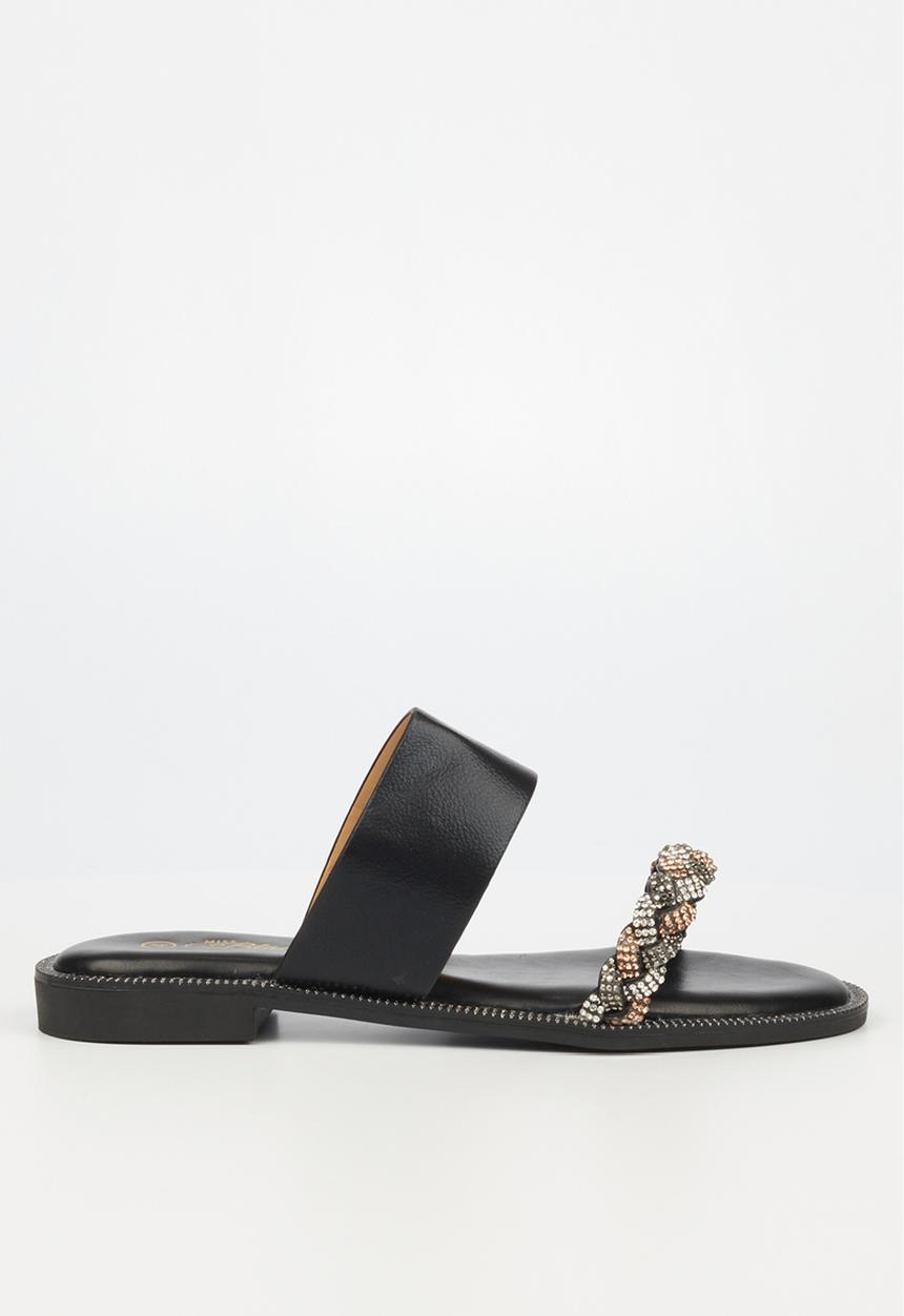 Miss Black - Murano1 sandal - black
