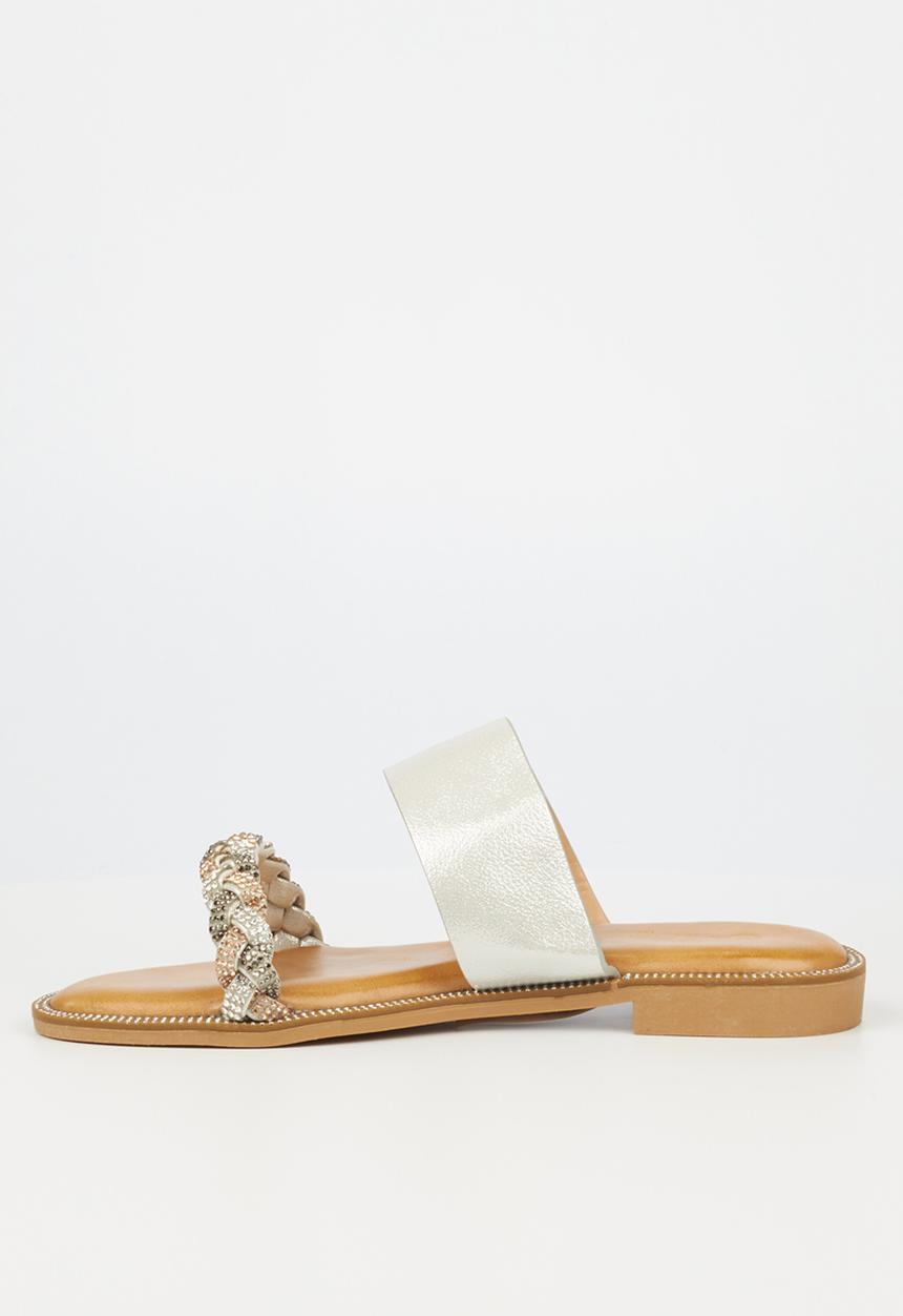 Miss Black - Murano1 sandal - silver
