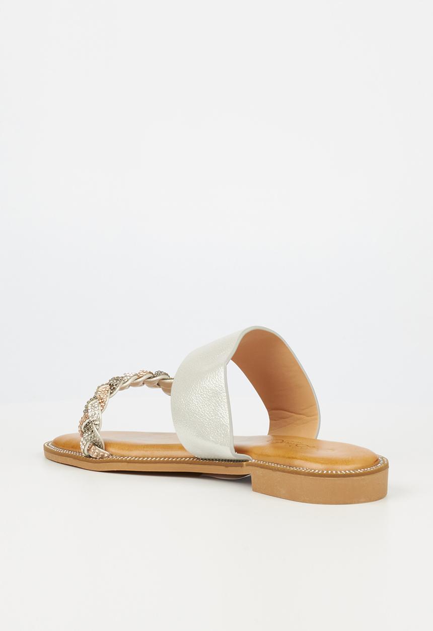 Miss Black - Murano1 sandal - silver