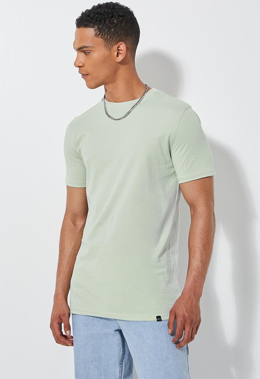 Superbalist - Nate organic crew tee - dusty green 