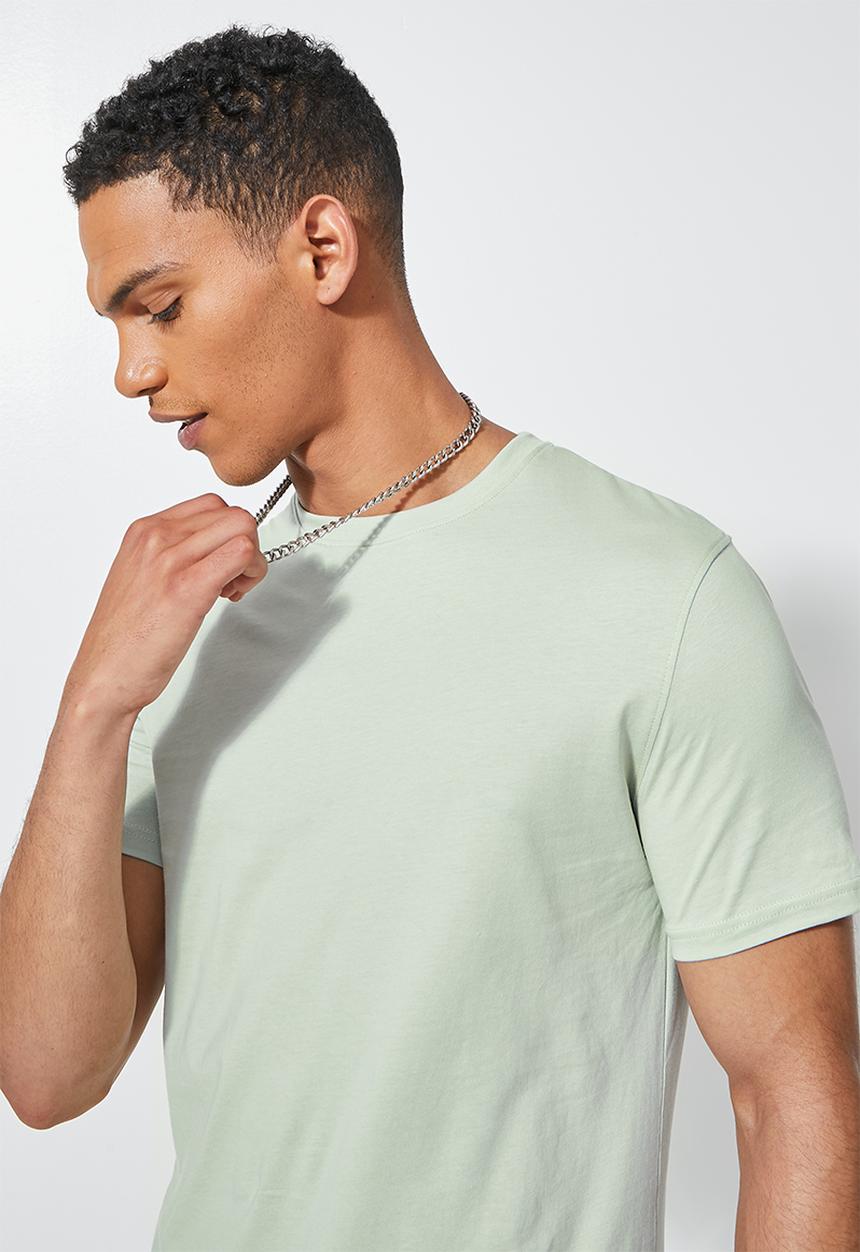 Superbalist - Nate organic crew tee - dusty green 