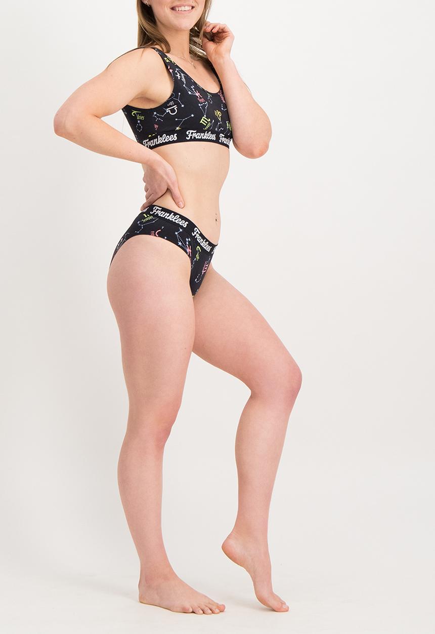 Franklees - Astrological bikini style cut - black 