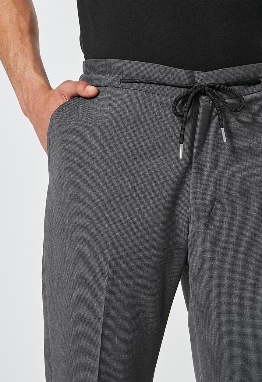 Superbalist - Fashion elastic waistband tapered trouser - dark grey