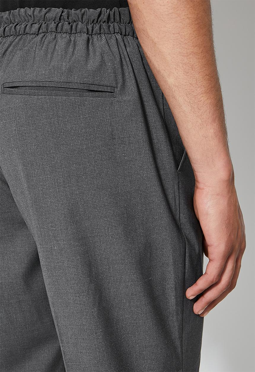 Superbalist - Fashion elastic waistband tapered trouser - dark grey