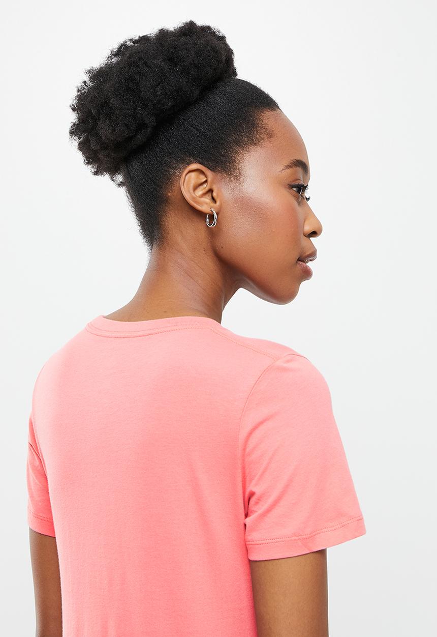 Converse - Center front nova classic tee - pink salt