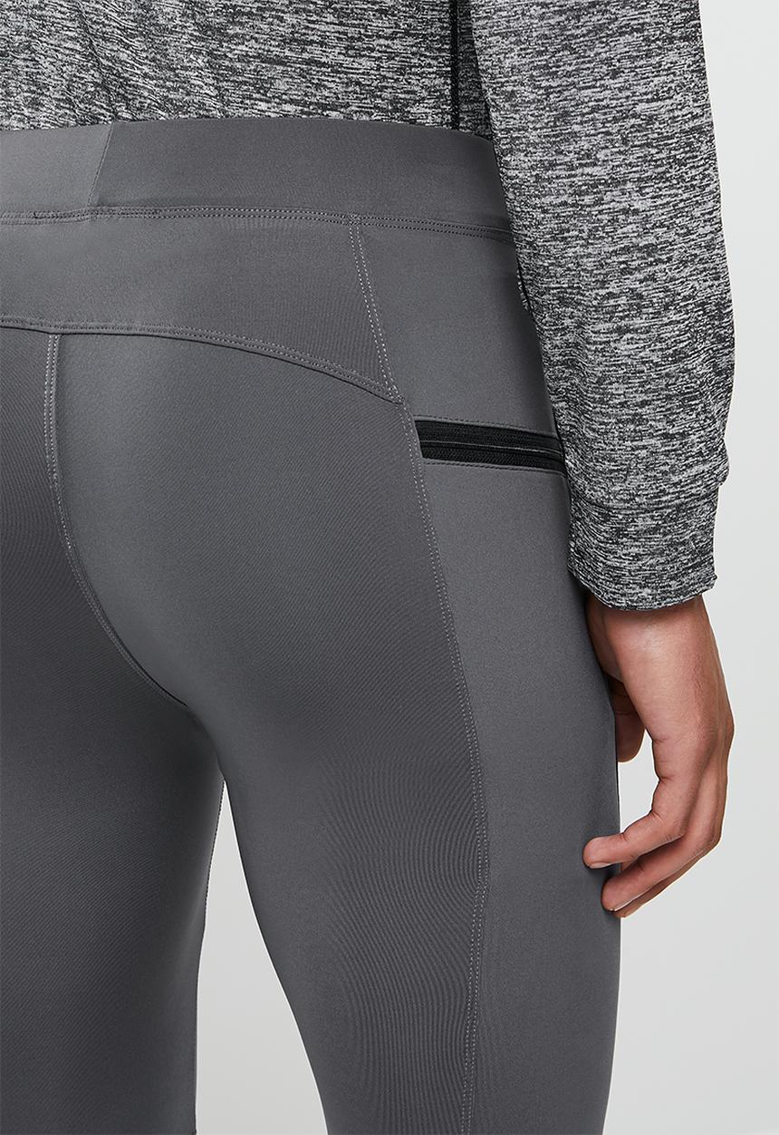 basicthread - Active panel running tights - grey