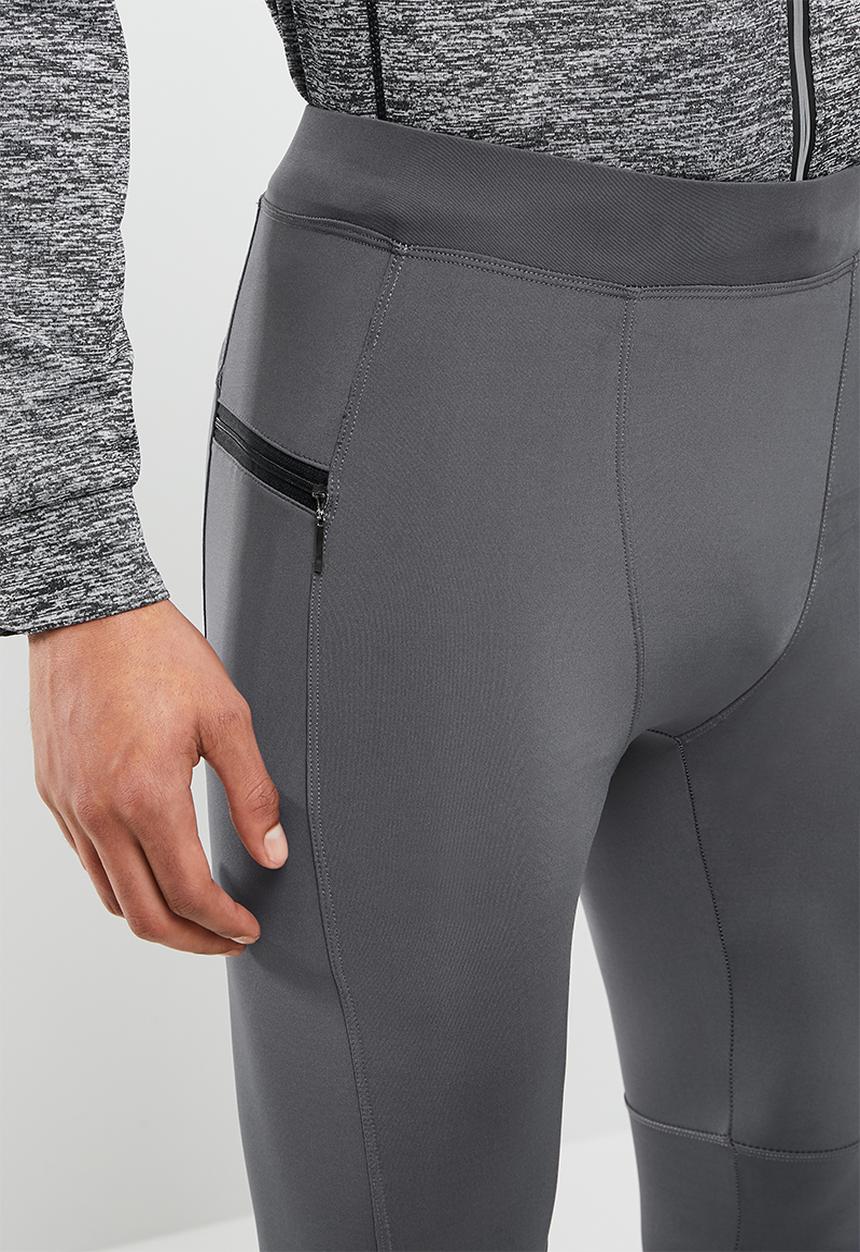 basicthread - Active panel running tights - grey