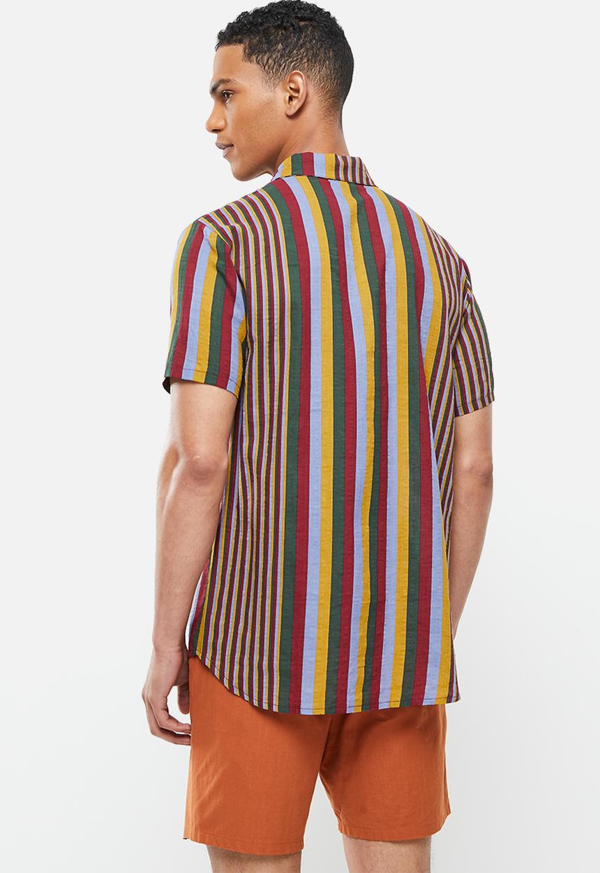 basicthread - Regular fit l.v stripe shirt - multi