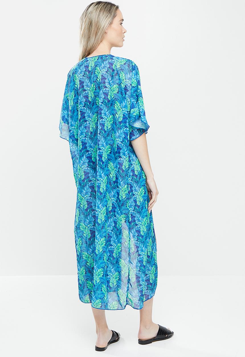 Bacon Bikinis - Kimono - blue & green 
