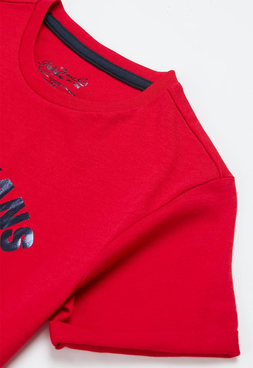 POLO - Girls pjc jade printed tee - red