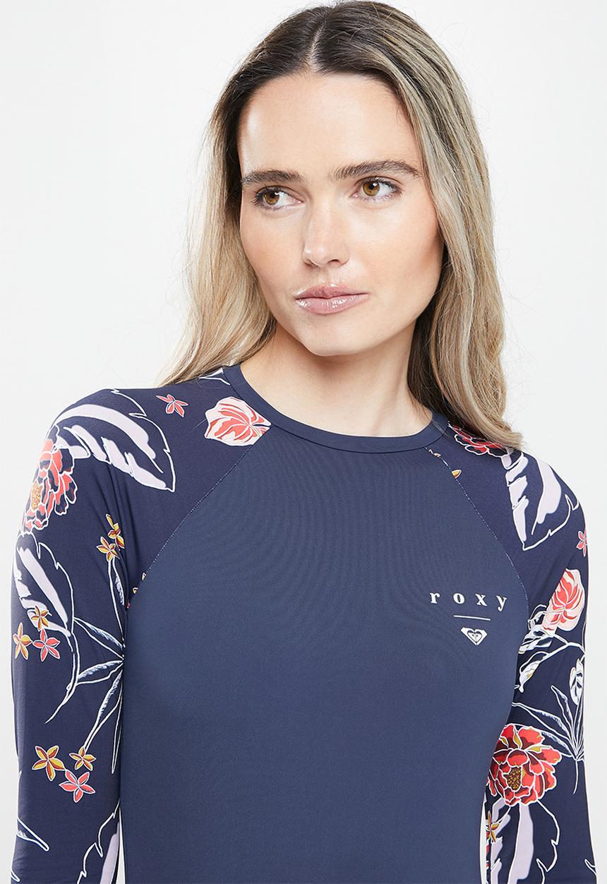 Roxy - Sunset boogie long sleeve onesie - navy 