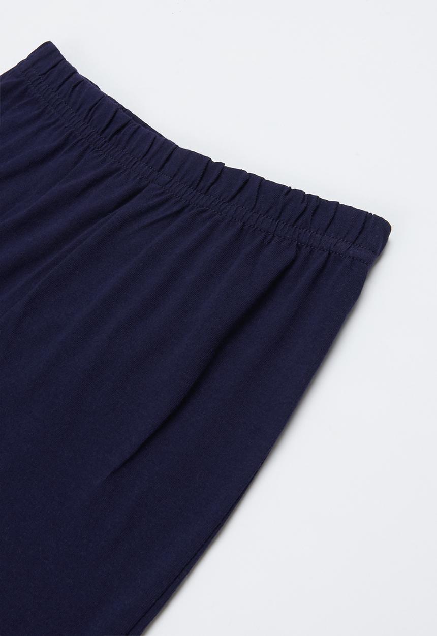 Pop Candy - Tee & shorts pj set - blue & navy