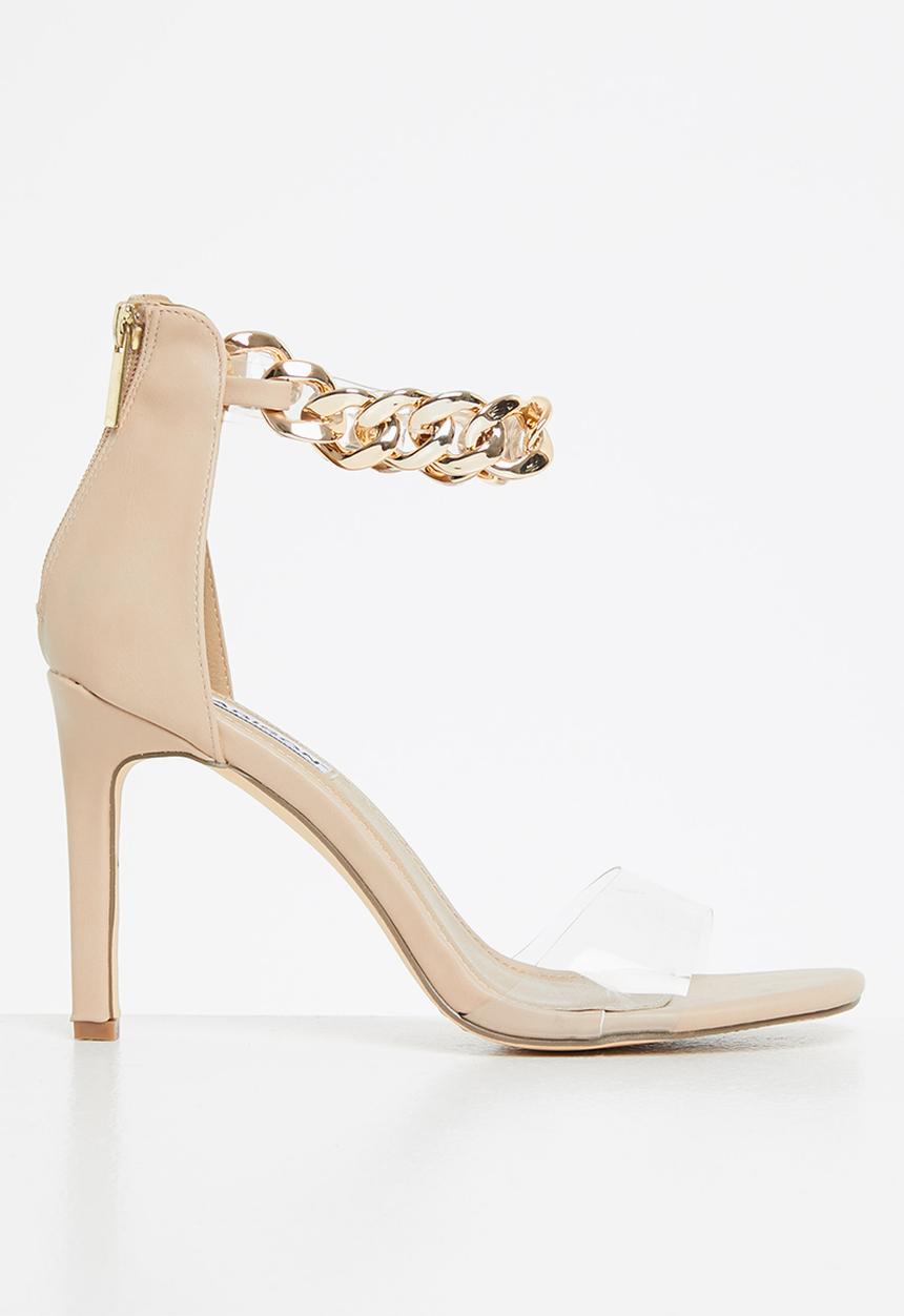 Madison® - Caria chain ankle strap stiletto heel - neutral
