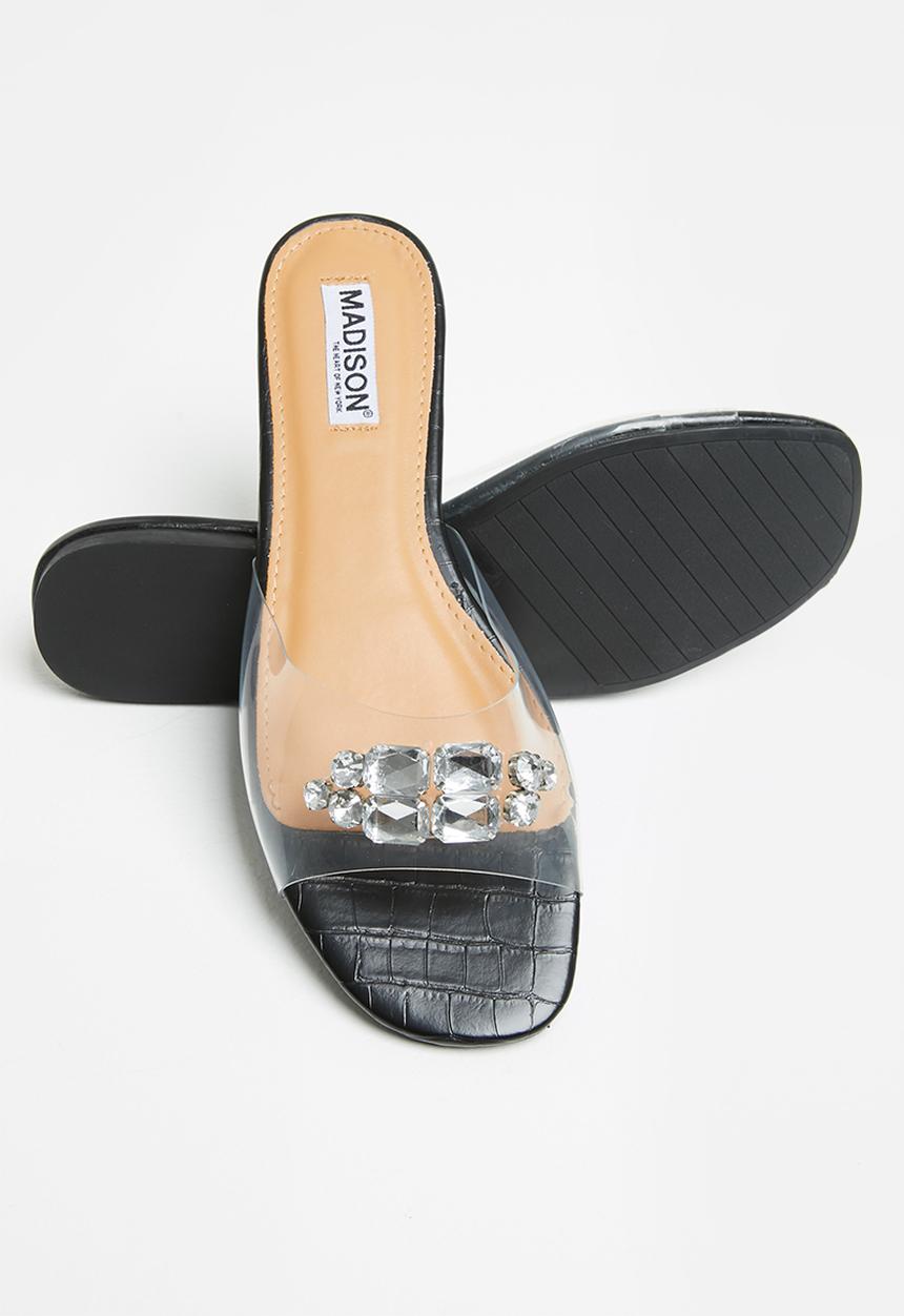 Madison® - Gail jewelled sandal - black