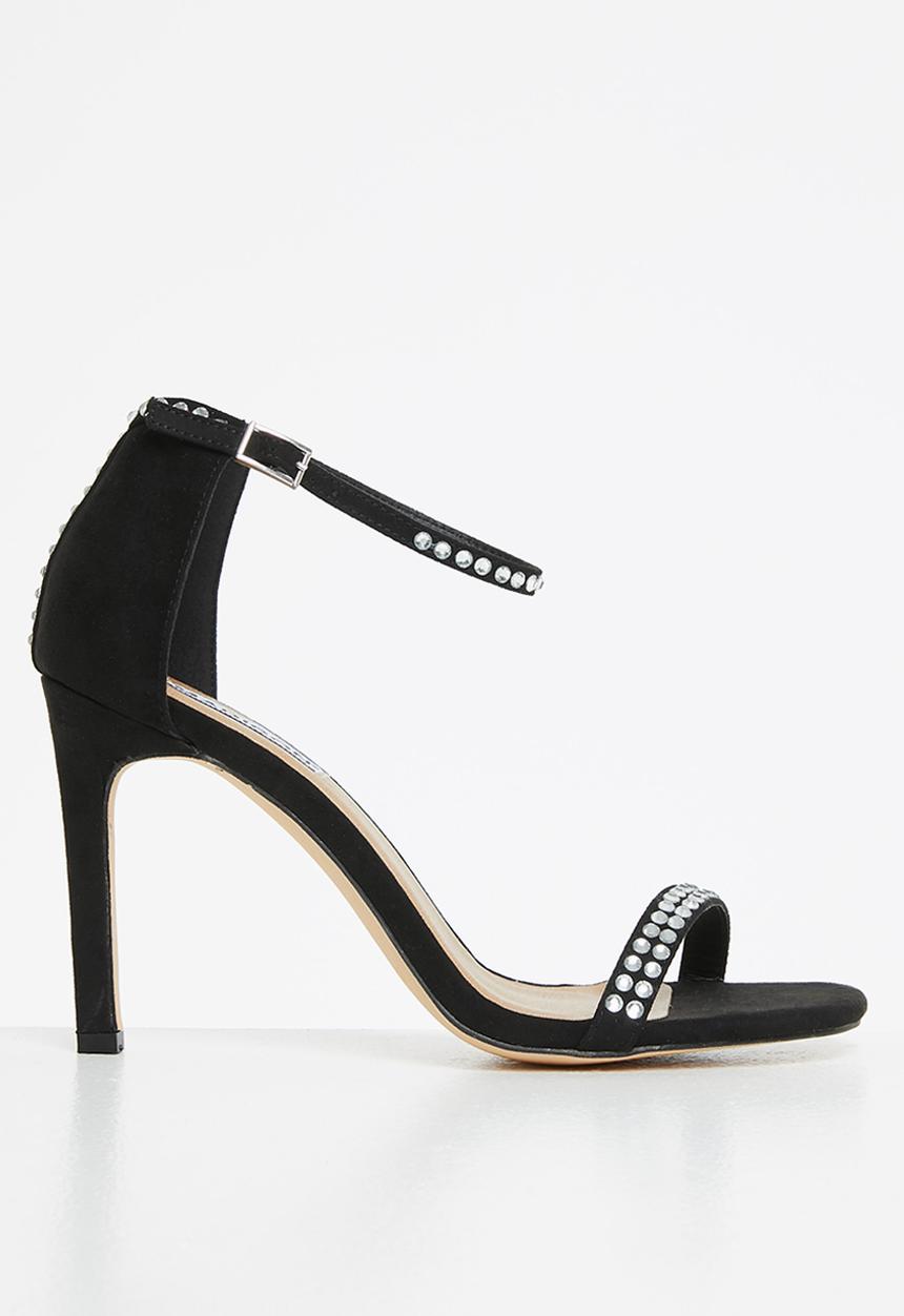 Madison® - Camilia ankle strap stiletto heel - black
