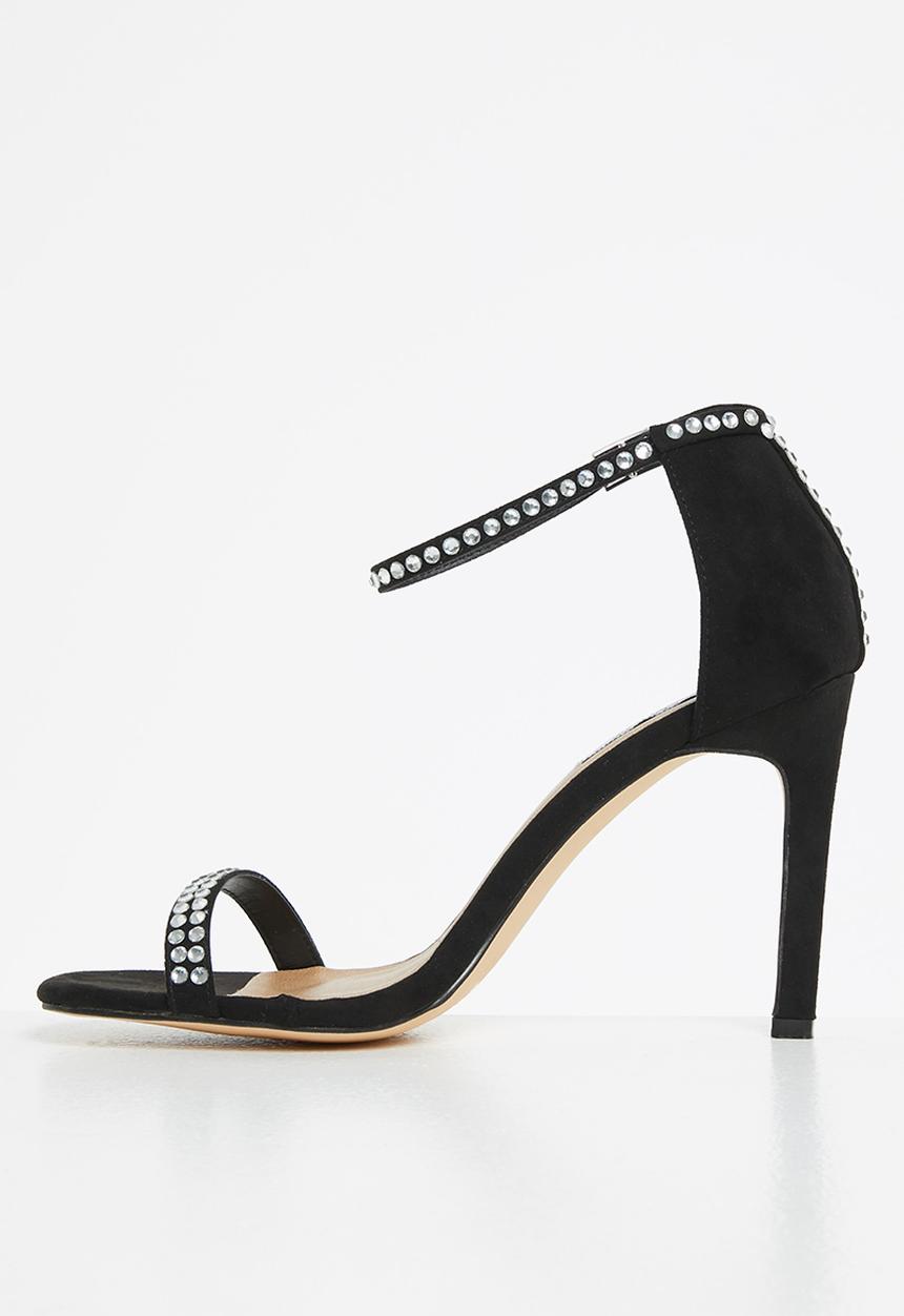 Madison® - Camilia ankle strap stiletto heel - black