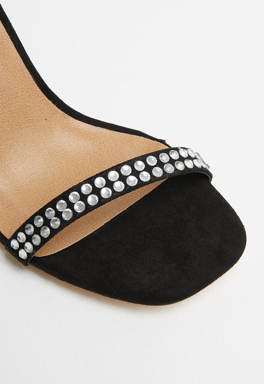 Madison® - Camilia ankle strap stiletto heel - black