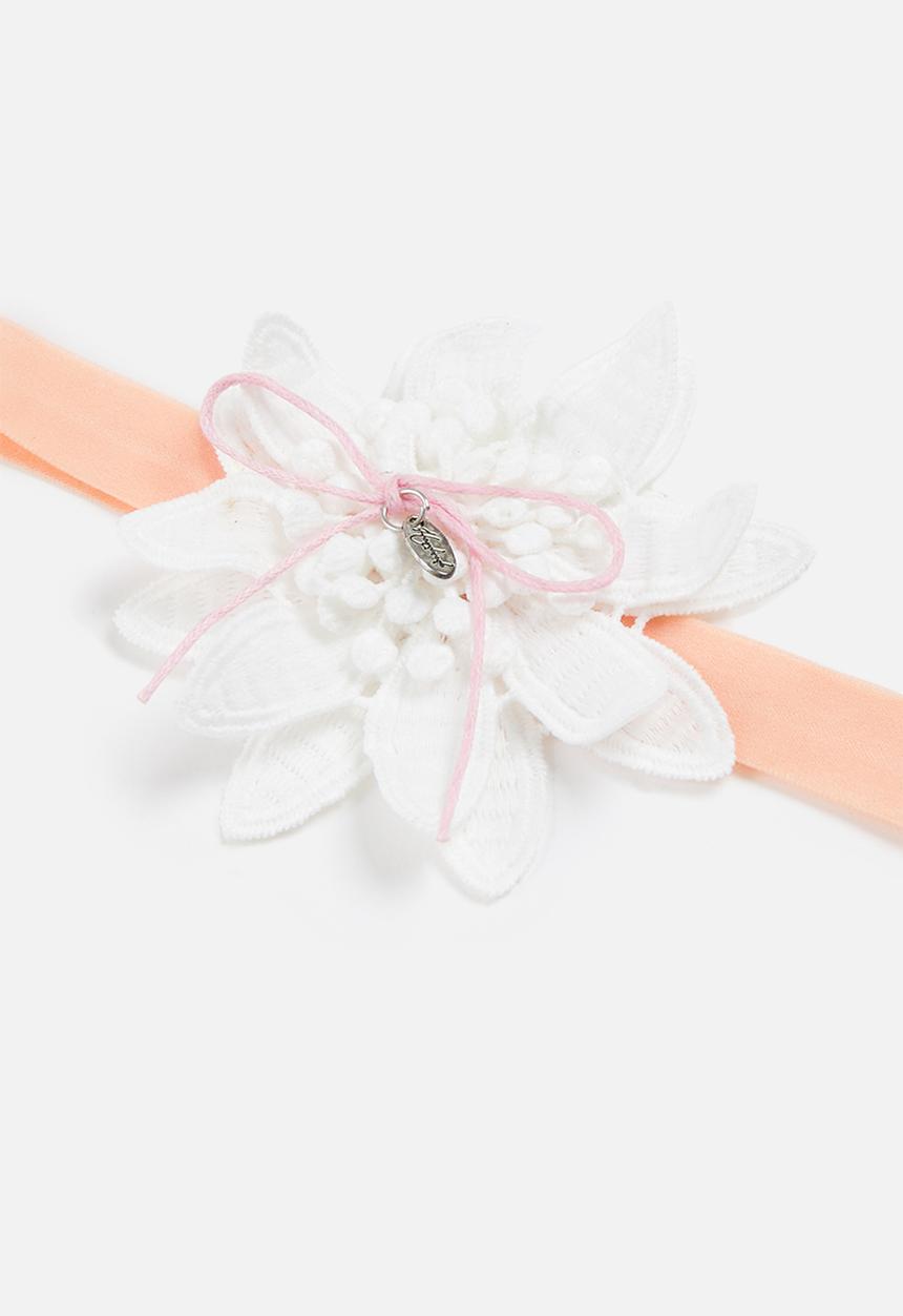 Pop Candy - Flower headband - pink & white