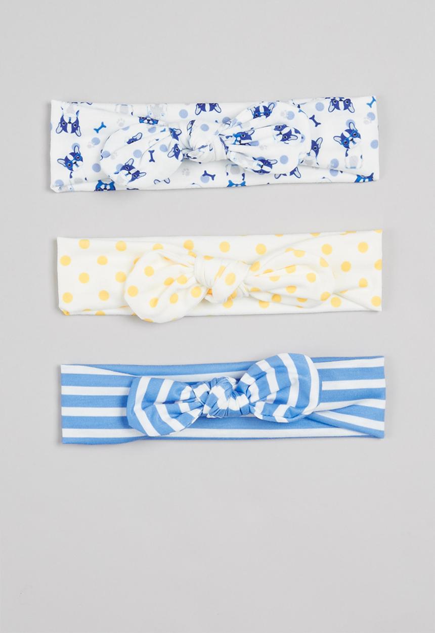 Pop Candy - Baby girls 3 pack headbands - multi