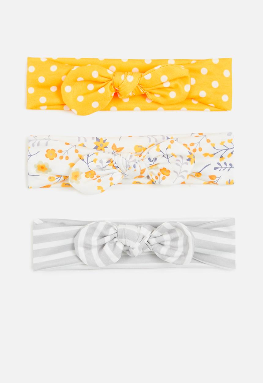 Pop Candy - Baby girls 3 pack headbands - multi 