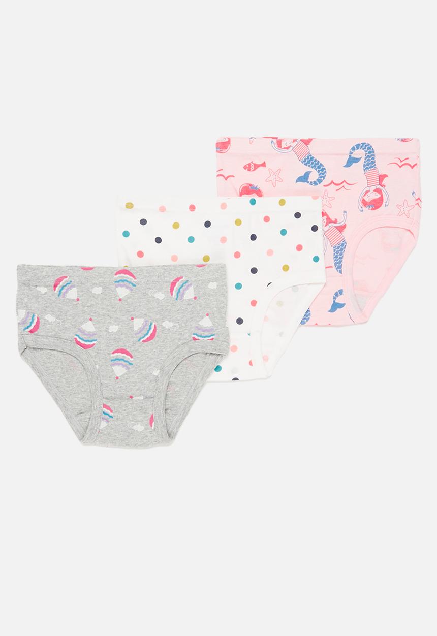 Pop Candy - Girls 3 pack panty set - multi 