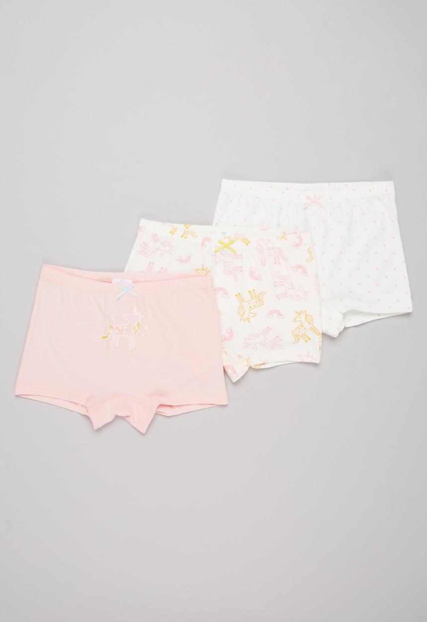 Pop Candy - 3 Pack boyleg set - pink & white