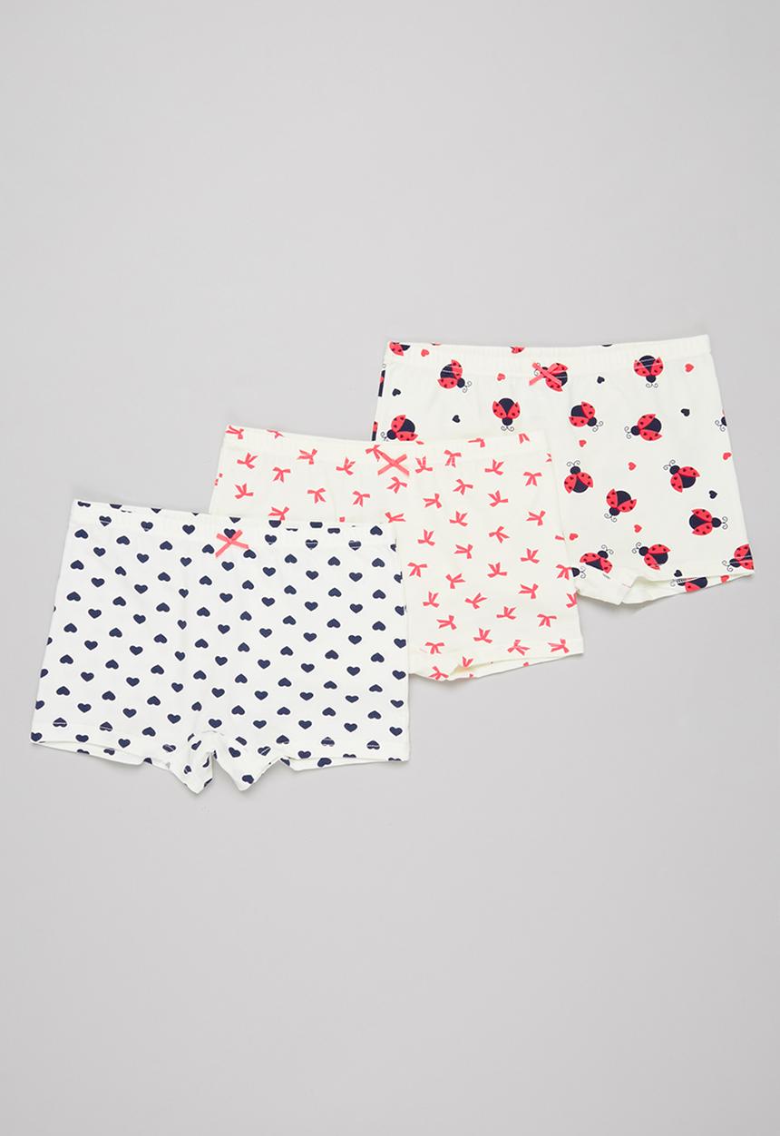 Pop Candy - Girls 3 pack boyleg set - multi 