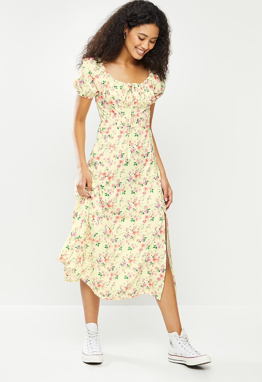 dailyfriday - Square neck maxi dress - light yellow