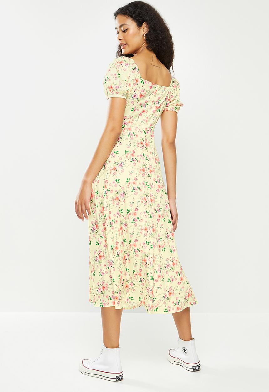 dailyfriday - Square neck maxi dress - light yellow