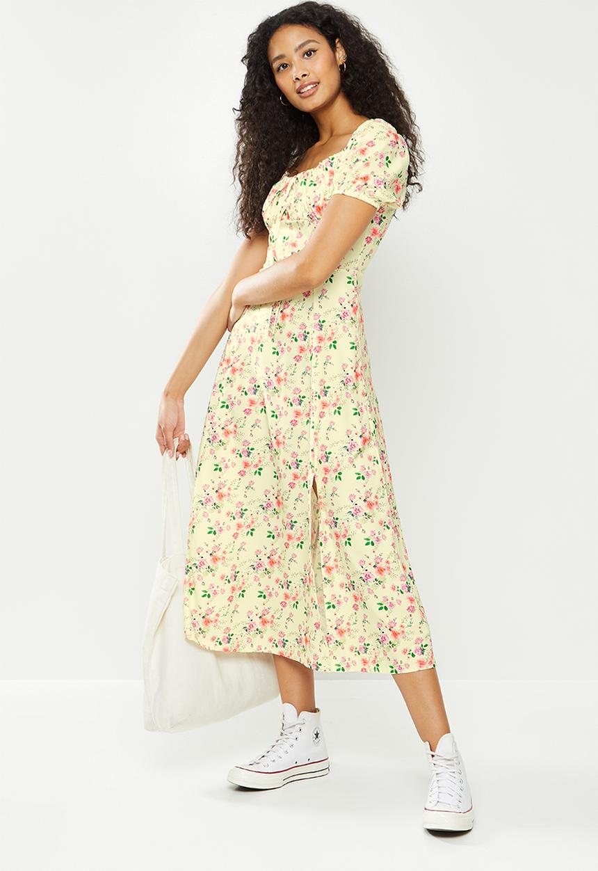 dailyfriday - Square neck maxi dress - light yellow