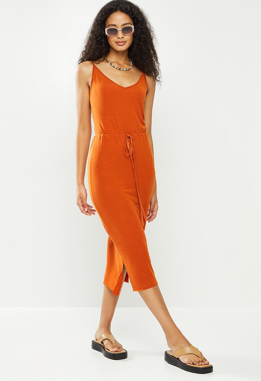 dailyfriday - Midi bodycon dress - burnt orange