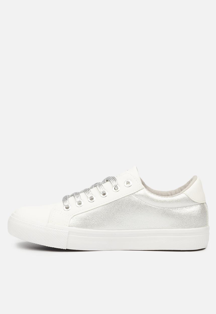 Miss Black - Golden2 sneaker - silver