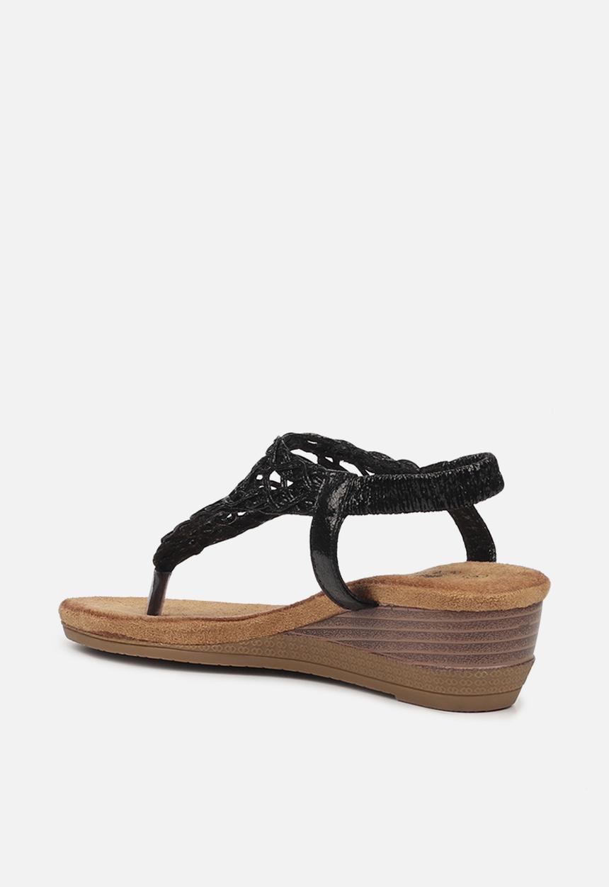 Butterfly Feet - Linah 3 wedge - black